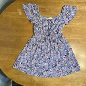Rewind Women's Size Medium Dress‎ Lavender Floral EUC